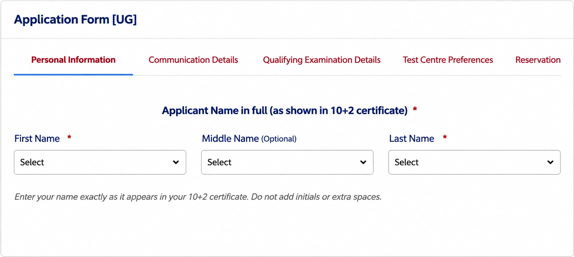 CLAT Exam Center Preference