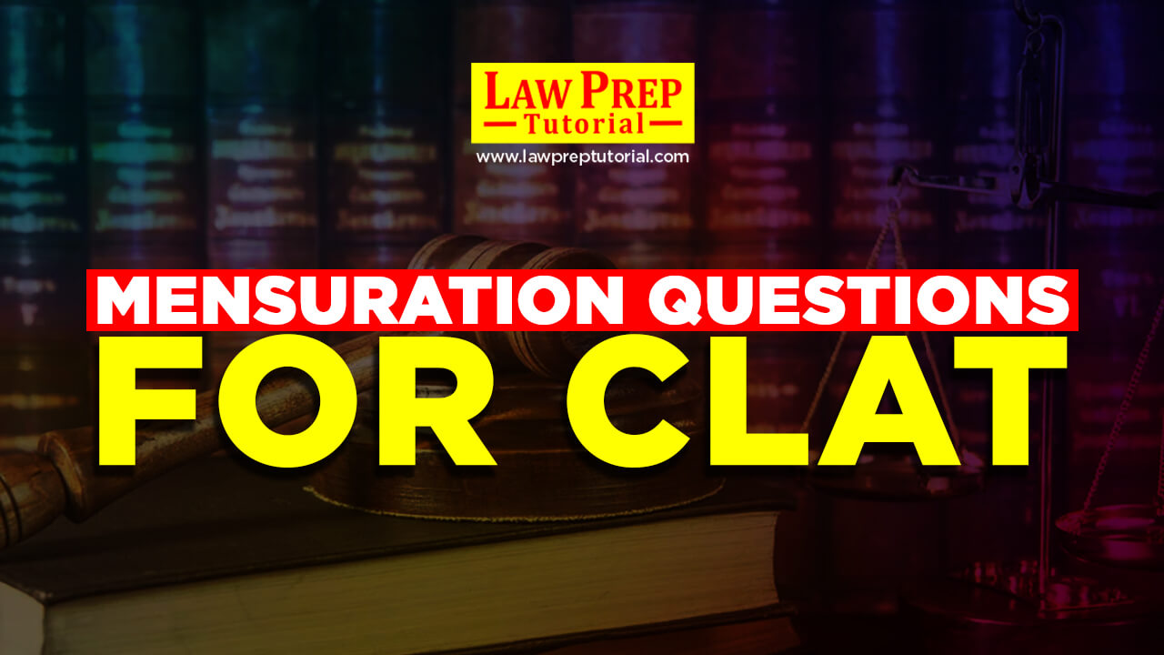 mensuration questions clat