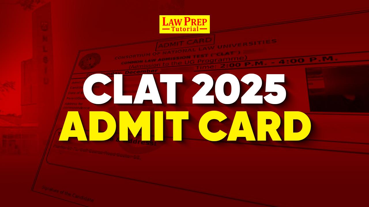 clat admit card 2025