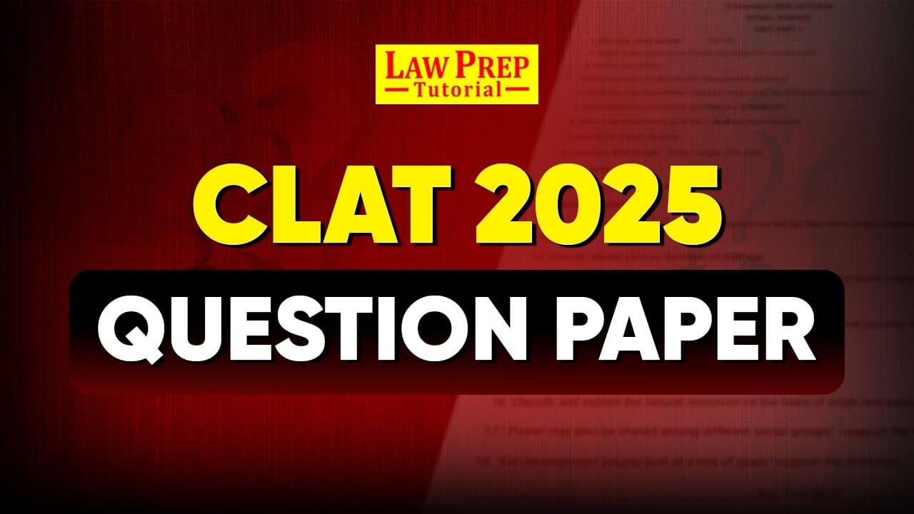 CLAT 2025 Question Paper