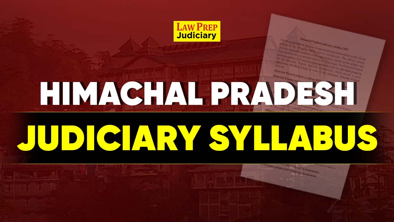 Himachal Pradesh Judiciary Syllabus